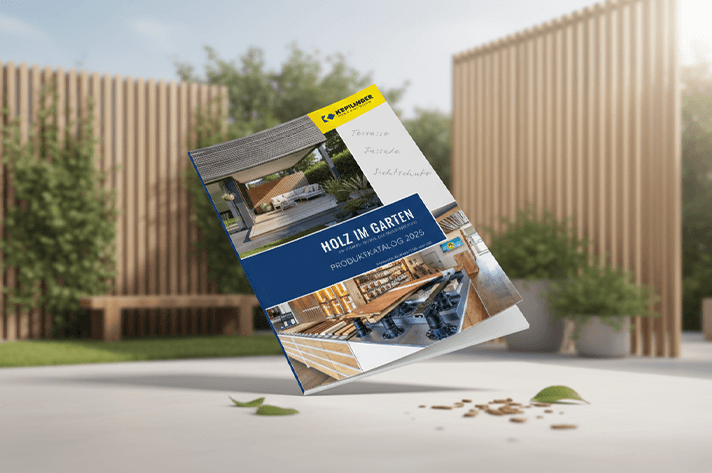 Produktkatlog Imagebild mit Garten im Hintergrund